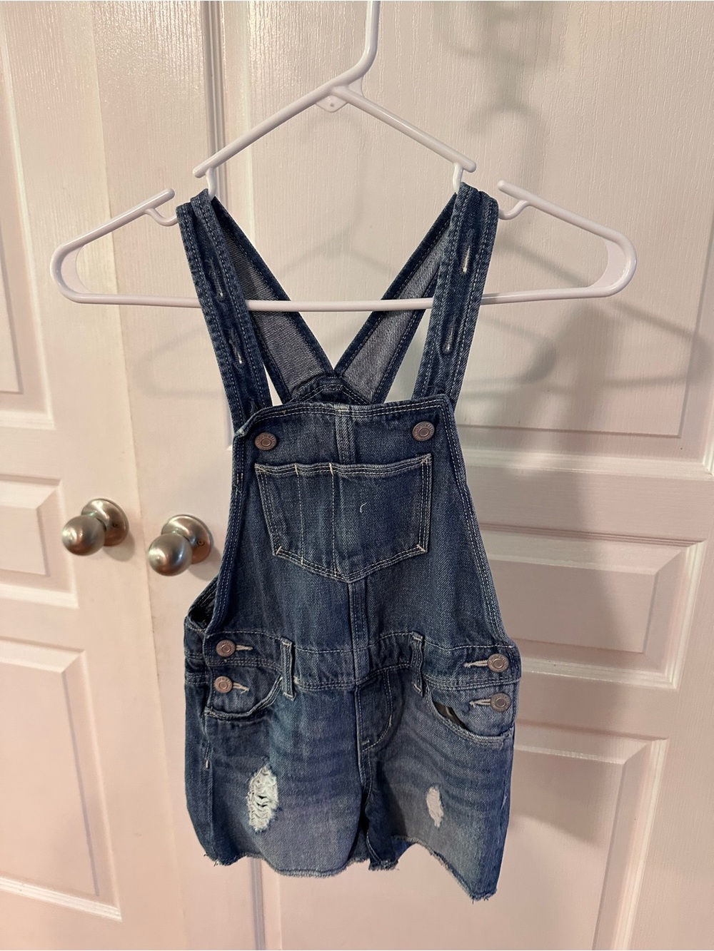 Old Navy Blue Denim Short Overalls
